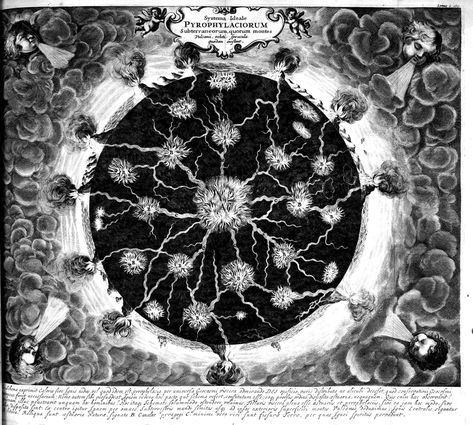 Astrocreep: Our Hollow Earth - ANTIGRAVITY Magazine Burlington Wisconsin, Paranormal Research, Hollow Earth, Copper Engraving, Research Center, Compass Tattoo, 17th Century, Sacred Geometry, Art Reproductions