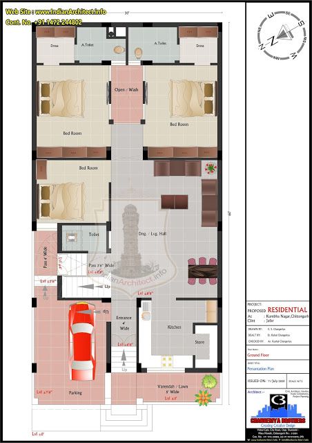 30'x60' = 1800 Sqft West Facing House Plan @ Mr. Jafar Ji (30X60) | Indian Architect 40×60 House Plans, West Facing House Plan, 30x50 House Plans, West Facing House, 20x40 House Plans, Plot Plan, Modern Elevation, Vastu House, House Plans With Photos