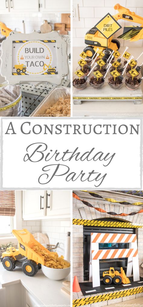 Construction Party for Lucas’ 4th Birthday | Simply Beautiful By Angela Construction Zone Birthday Party, Construction Themed Birthday Party, Construction Theme Birthday Party, 2nd Birthday Party For Boys, Construction Theme Party, Boy Birthday Party Themes, 2nd Birthday Party Themes, Birthday Themes For Boys, Construction Birthday Parties