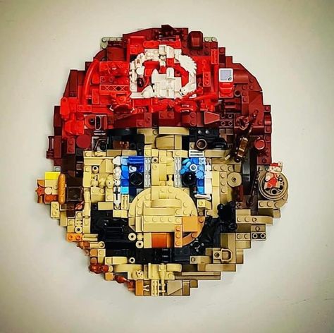 Lego Skateboard, Lego Kids Room, Mario Lego, Lego Wall Art, Lego Mario, Lego Mosaic, Lego Wall, Lego Videos, Lego Sculptures