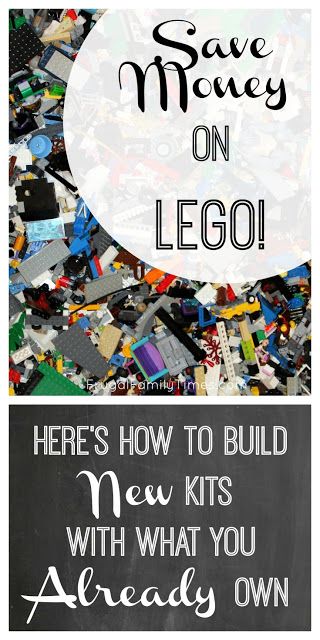 How to save money on LEGO.  How to build more kits with the LEGO you already have.  Stop buying so much Lego - you probably own enough to build lots of other kits! #lego #kidscraft #activities #kids #toys Lego Diy Crafts, Lego Hacks, Ways To Fundraise, Lego Challenge, Lego Kits, Lego Building Instructions, Lego Diy, Lego Activities, Cheap Toys