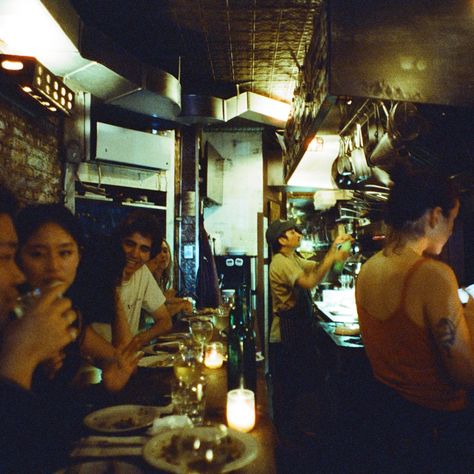 How Le French Diner Became a Restaurant-Industry Secret Diner Nyc, Moodboard Photography, Restaurant Photoshoot, Food Moodboard, Old Restaurant, Busy Restaurant, French Brasserie, Nyc 2023, Cafe Idea