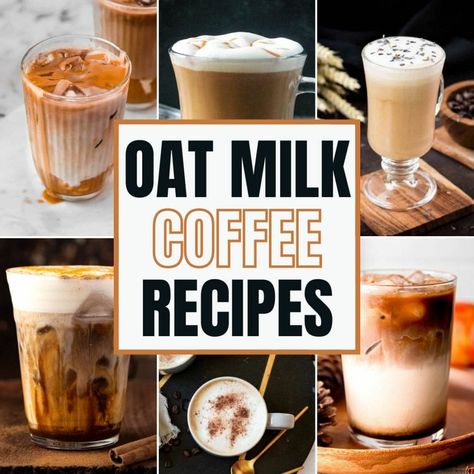 Kickstart your day with one of these tasty oat milk coffee recipes - healthy dairy free coffee drinks you can make at home. From popular brown sugar oat milk coffee recipes to easy iced oat milk espresso drinks, you are sure to find a new favorite coffee recipe in this list | Coffee Recipes Oat Milk Espresso, Coffee Granita Recipe, Chocolate Coffee Desserts, Coffee Drinks Recipes, Oat Milk Coffee, Crunchy Granola Recipe, Homemade Oat Milk, Nutella Coffee, Smoothie Without Banana