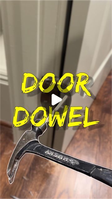 Terae Boutard on Instagram: "How to Fix Loose Door Fasteners using a Simple Trick!……… #fyp #tips

Fixing loose door fasteners with a simple dowel trick 💡🔨 No more wobbly handles or hinges!" How To Fix Holes In Hollow Doors, How To Lock A Door Without A Lock Diy, How To Fix A Squeaky Door Hinge, Fixing Door Hinge Holes, How Do Barn Doors Lock, Simple Tricks, Fix It, No More, Hinges