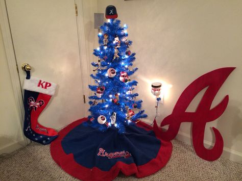 Atlanta Braves Christmas Tree Braves Christmas Tree, Atlanta Braves Christmas Tree, Atlanta Falcons Christmas Tree, Atlanta Braves Decor, Baseball Christmas Tree, Atlanta Braves Iphone Wallpaper, Atlanta Braves Wood Sign, Atlanta Braves Design, Baseball Christmas