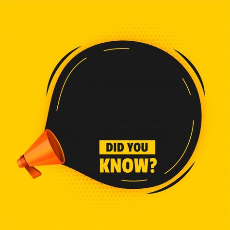 Did you know with megaphone and text spa... | Free Vector #Freepik #freevector #abstract #education #marketing #quote Did You Know Creative Post, Did You Know Post Design Ideas, Did You Know Post, Space Vector, Graphic Design Ideas, Powerpoint Background Design, Did You Know Facts, Creative Background, Web Graphic Design