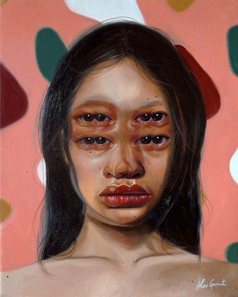 Alex Garant Art, Distorted Art, Alex Garant, Distortion Art, Exhibition Catalogue, Figurative Kunst, Art Alevel, Gcse Art Sketchbook, A Level Art Sketchbook