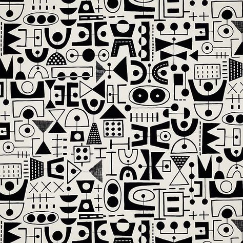 6024 ©nancy wolff Nancy Wolff, Scandinavian Pattern, Geometric Pattern Art, Black And White Illustration, Mid Century Art, Zentangle Patterns, Art Textile, Pen Art, Line Art Drawings