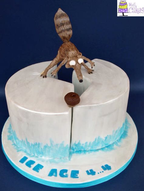 Ice Age Cake, Funny Birthday Cakes, Cute Baking, Creative Birthday Cakes, Crazy Cakes, Pretty Birthday Cakes, Cute Birthday Cakes, Ice Age, Cute Desserts