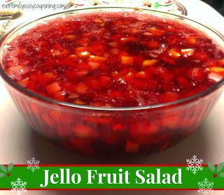 Jello Fruit Salad - my parents used to make this fruit salad with a can of fruit cocktail and some jello, cherry and lime were the best Jello Fruit Salad, Fruit Cocktail Salad, Jello Fruit, Jello Fruit Salads, Jelly Salad, Recipes With Fruit Cocktail, Jello With Fruit, Congealed Salad, Jello Dessert Recipes