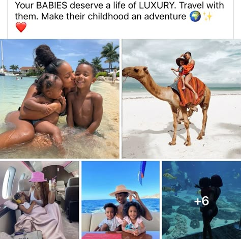 Traveling With Family Aesthetic, Black Family Travel, Dream Life Aesthetic Family Travel, Family Trips, Family Vacations, Rich Family Vacation Aesthetic, Black Family Travel Goals, Family Friendly Vacation Destinations, Mom Dad Baby