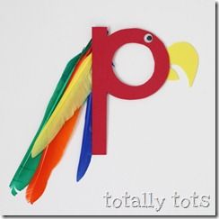 big letter crafts Preschool Corner, Letter P Crafts, Parrot Craft, Preschool Letter Crafts, Abc Crafts, Alphabet Letter Crafts, Pirate Crafts, Abc Art, The Letter P