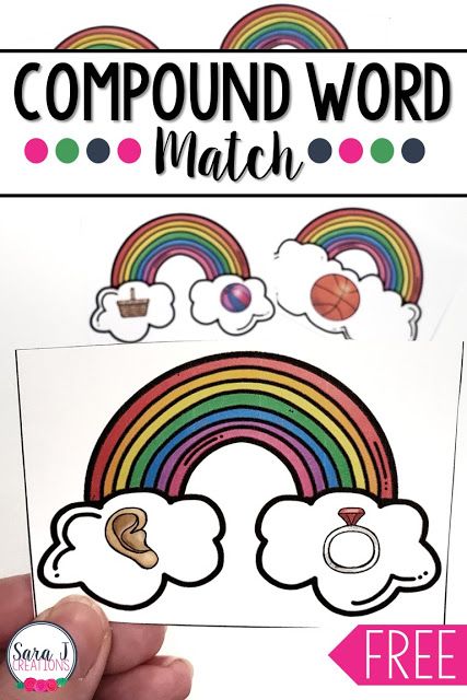 Compound Words Activities Preschool, Kindergarten Compound Words, Compound Word Activities Preschool, Compound Words Preschool, Compound Words Activities First Grade, Compound Words Activities Third Grade, Preschool Compound Words, Free Compound Words Activities, Preschool Emotions