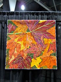 Tree Quilts, Autumn Leaves Art, Landscape Art Quilts, Landscape Quilt, Flower Quilts, Batik Quilts, Landscape Quilts, Picture Quilts, Applique Quilting