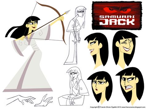 Character Design Assignment Two: Samurai Jack by chillyfranco on DeviantArt Samurai Jack Aku, Animation Classes, Jack O'connell, Disney Baby Clothes, Johnny Bravo, Rule 63, Model Sheet, Samurai Jack, Illustration Character Design