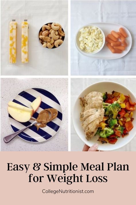 Looking for an easy meal plan for weight loss? Take a look at these easy meals with simple ingredients you'll love! #collegenutritionist #lowcarbdiet #easymeals #quickmeals #weightlossmealplan Low Sugar Yogurt, Simple Meal Plan, Easy Meal Plan, Stomach Fat Burning Foods, College Nutritionist, Baking Soda Beauty Uses, Easy Meal Plans, Fat Burning Foods, Diet Meal Plans