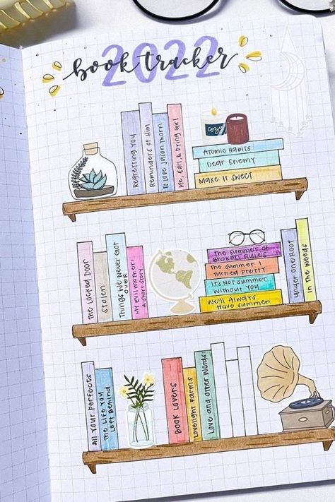 Bullet Journal Ideas For Students, Journal Ideas For Students, Bullet Journal Reading List, Bullet Journal Topics, Bullet Journal Page, Goals Bullet Journal, Book Reading Journal, Bullet Journal Ideas Templates, Bullet Journal Cover Ideas