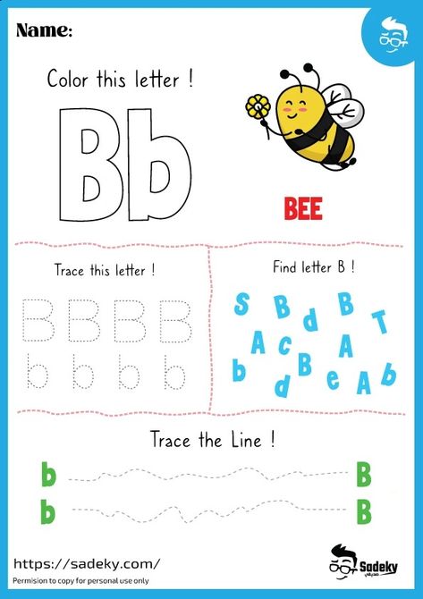 Free Printable Letter B Worksheets For Preschool | Sadeky B Letter Worksheet, Letter B For Preschoolers, Letter B Worksheets For Kindergarten, Letter Bb Activities For Preschool, B Worksheets Preschool, Letter B Worksheets For Preschool, Letter B Activities For Preschool, Letter B Worksheet, Preschool Letter B