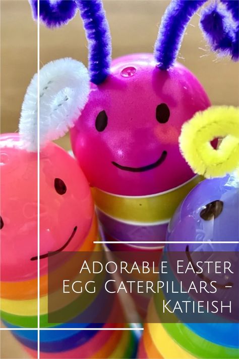 Easter Egg Caterpillar, Catipillar Crafts, Prek Projects, Occ Crafts, Speech Crafts, Blown Eggs, Caterpillar Craft, Inexpensive Crafts, Spring Work