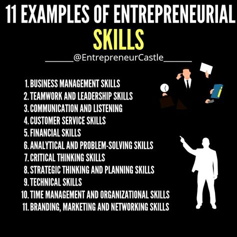 Business Skills Entrepreneur, Ego Work, Entrepreneur Skills, Blogging Topics, Becoming An Entrepreneur, Success Poster, Sales Motivation, Entrepreneurial Skills, Leadership Skill