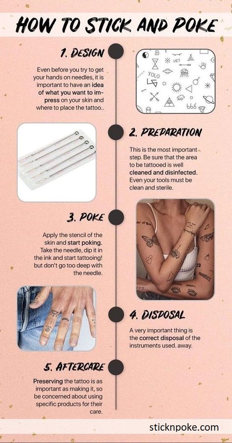 How To Do A Stick And Poke Tattoo Diy, Stick And Poke Tattoos, Stick Poke, Tattoos Tiny, Small Wave Tattoo, Homemade Tattoos, Stick Tattoo, Stick Poke Tattoo, Stick And Poke Tattoo