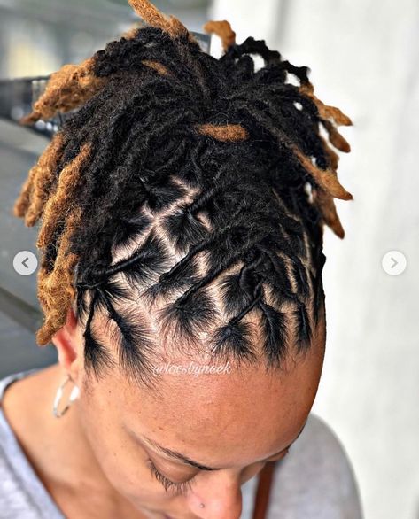 Simple Loc Styles For Women, Dredlocs Style Woman, Loc Mohawk Styles, Unique Loc Styles Short, Loc Updo Styles Short, Loc Styles For Black Women, Unique Loc Styles, Loc Maintenance, Short Dreadlocks Styles