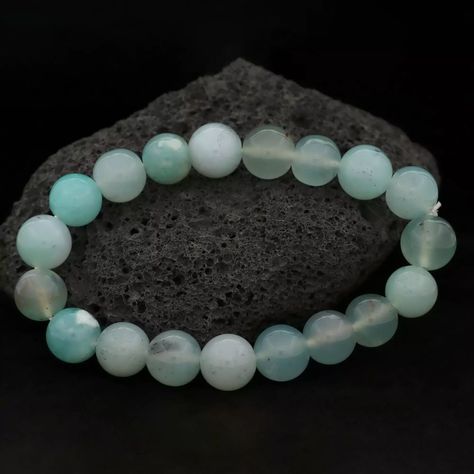 Aqua Chalcedony Handmade Stretch Bracelet Natural Healing Gemstone 19 Beads Bracelet Ethnic Jewelry Aqua Chalcedony, Silver Design, Nature Bracelets, Beads Bracelet, Ethnic Jewelry, Gemstone Healing, Natural Healing, Gemstone Bracelet, Stretch Bracelet