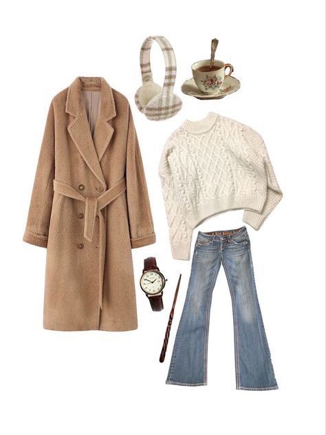 Winter At Hogwarts, Harry Potter Outfit, Hogwarts Dr, Harry Potter Outfits, Create Outfits, Inspired Outfits, Hogwarts, Harry Potter, Outfit Inspirations