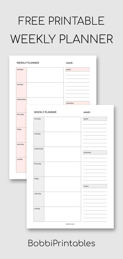 Free Simple Weekly Planner Printable Template #free #printable #weeklyplanner #planner #printables #weekly #template Daily Check Off List Free Printable, Weekly Planering Printable Free, Free Weekly Printable Planner, Weekly Planner Sunday Start, Free Printable Weekly Schedule Templates, College Weekly Planner, Free Printable Weekly Planner Template, Weekly Planner Printable Templates, Weekly Template