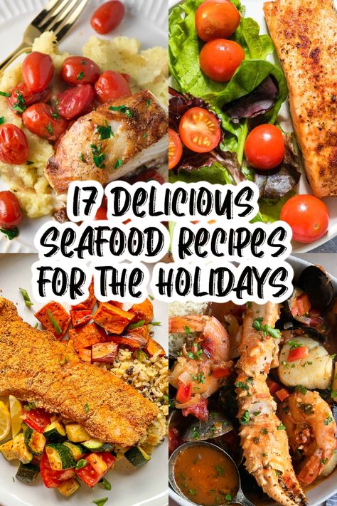 Thanksgiving Fish Recipes, Thanksgiving Seafood Dishes, Christmas Seafood Dinner Menu Ideas, Thanksgiving Fish, Seafood Thanksgiving, Country Ham Recipes, Simple Fish Recipes, Haddock Recipes, Trout Recipes