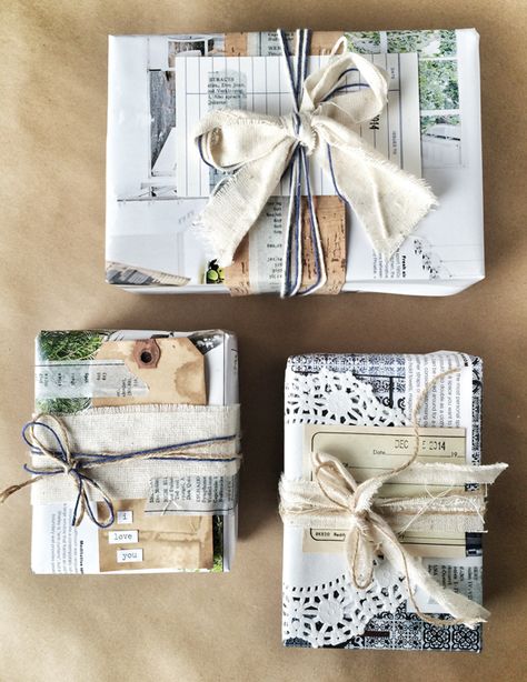 10 super creative alternatives to store-bought gift wrap. #["Christmas", "yarn & string", "recycled", "paper", "fabric", "paint", "colorful", "contemporary", "eclectic", "rustic", "Creative Reuse", "crafting", "Papercrafting", "gift wrap"] Sustainable Christmas Gifts, Wrapping Inspiration, Eco Christmas, Wrapped Presents, Eco Friendly Holiday, Eco Friendly Gift Wrapping, Sustainable Christmas, Gift Wrapping Inspiration, Eco Friendly Christmas