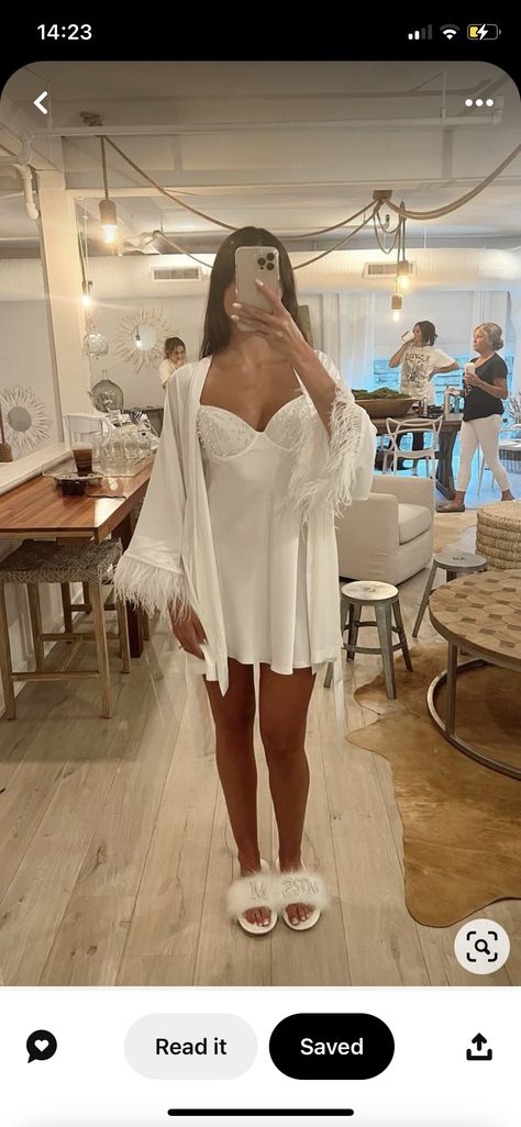 Wedding Day Getting Ready Outfit, After Wedding Outfit, Reception Outfit For Bride, Wedding Day Getting Ready, Wedding Rehearsal Dress, Bridesmaid Get Ready Outfit, Wedding Reception Outfit, Bridal Party Getting Ready, Bride Slippers