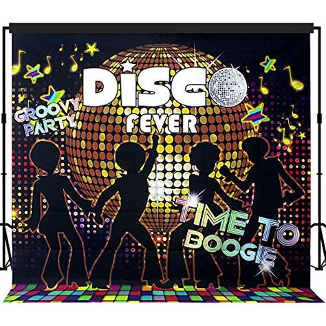 Disco Party Backdrop, Disco Banner, Train Theme Party, 70s Party Theme, 80s Party Decorations, Scene Setters, 80s Theme Party, Happy Birthday Bunting, Train Theme