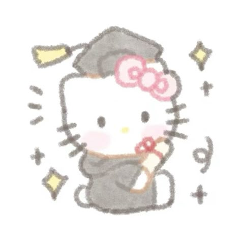 xhs Wxiao020630 | art drawing sanrio hello kitty pfp icon school graduation Graduate Hello Kitty, Sanrio School Icon, Cute Sanrio Pictures, Cute Pfp For School, School Pfp Icon, Cute School Pfp, Back To School Pfp, Hello Kitty To Draw, School Icon Aesthetic