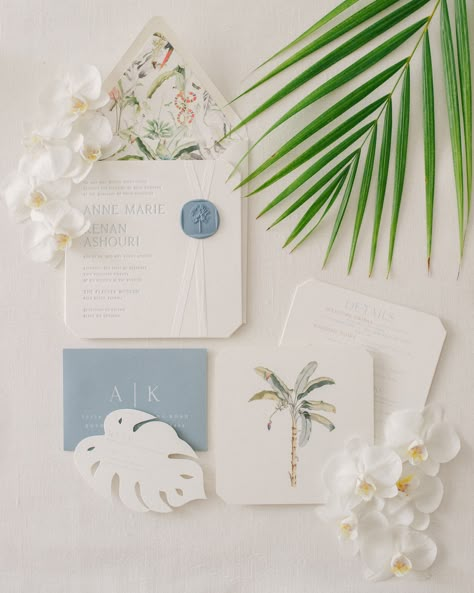 Annie + Kenan — Simply Events Design Aussie Wedding, Tropical Weddings, Bahamas Wedding, Wedding Party Planning, Events Design, Stationery Inspiration, Invitation Ideas, Mexico Wedding, Hawaii Wedding