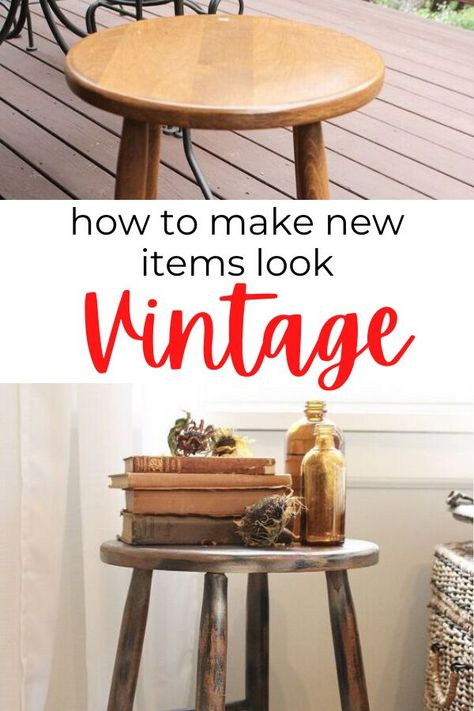 Cheap way to add vintage decor style. vintage decor diy ideas creative. diy vintage furniture makeover. #hometalk #vintagediy #vintagemakeover Vintage Diy Decor, Vintage Home Decor Ideas, Vintage Makeover, Vintage Furniture Makeover, Vintage Porch, Home Decor Ideas Diy, Diy Vintage Decor, Vintage Inspired Decor, Decor Ideas Diy