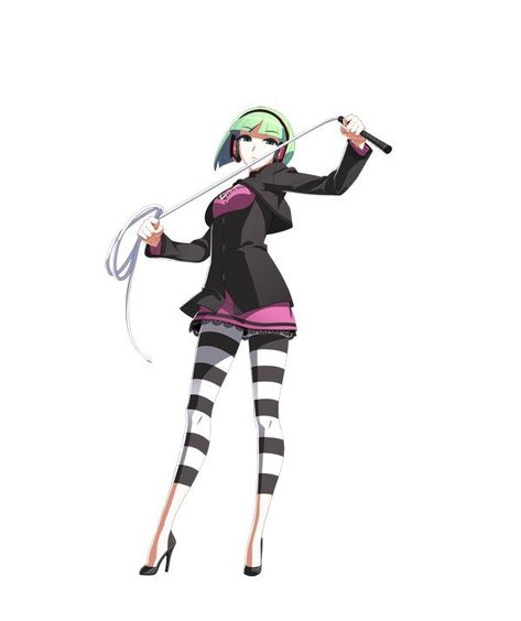 1girl bangs capri_pants cropped_jacket french-bread full_body green_hair hairband headphones high_heels leggings official_art pants phonon_(under_night_in-birth) short_hair skirt skirt_set small_breasts solo striped under_night_in-birth under_night_in-birth_exe:late[st] whip Whip Character Design, Whip Pose, Funny Poses, Pose Inspiration, Sketch Poses, Manga Picture, Anime Design, Character Poses, Dynamic Poses