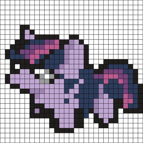 Goofy Twlight Perler Bead Pattern | Bead Sprites | Characters Fuse Bead Patterns Pixelated Art, Playing Minecraft, Drawing Patterns, Xstitch Patterns, Fuse Bead Patterns, Kandi Ideas, Patterns For Crochet, Pixel Art Templates, Perler Ideas