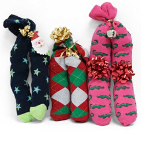 Stuffed Socks Gift Exchange, Sock Exchange Ideas Christmas, Sock Exchange Ideas, Sock Exchange Party, Christmas Socks Exchange, Sock Gift Exchange, Ugly Christmas Socks, Socks Exchange, Christmas Gift Exchange Games