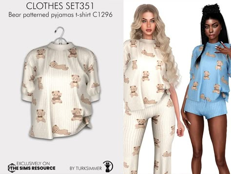 The Sims 4 Cc Resource Pajamas, Sims 4 Cc Nightwear Patreon, Sims 4 Female Pjs, Sims Cc Loungewear, Sims 4 Silk Pajamas, Sims Sleepwear, Pjs Sims 4 Cc, Maternity Clothes Sims 4 Cc, Sims 4 Adult Clothes