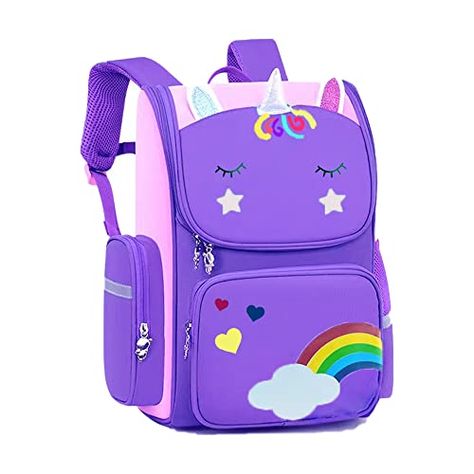 Cute Backpacks For College, Backpacks For Girls, Unicorn Bag, Girls Backpack, Unicorn Backpack, Unicorn Girl, Purple Backpack, College Backpack, Childrens Backpacks