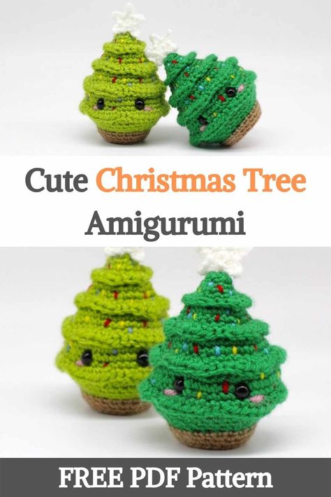 Crochet Christmas Trees Pattern, Holiday Crochet Patterns, Crochet Christmas Ornaments Free, Crochet Christmas Tree, Crochet Ornament Patterns, Christmas Crochet Patterns Free, Crocheted Christmas, Crochet Tree, Crochet Christmas Gifts