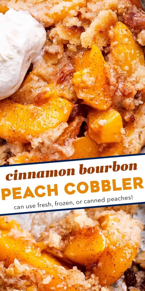 Homemade Peach Cobbler, The Chunky Chef, Chunky Chef, Easy Peach Cobbler Recipe, Peach Cobbler Easy, Perfect Peach, Peach Cobbler Recipe, Canned Peaches, Summer Dessert Recipes