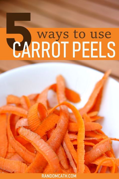 5 ways to use carrot peels Carrot Skin, Kitchen Knowledge, Carrot Chips, Zero Waste Kitchen, Sustainable Kitchen, Eco Friendly Kitchen, Food Scraps, Last Words, Edible Food