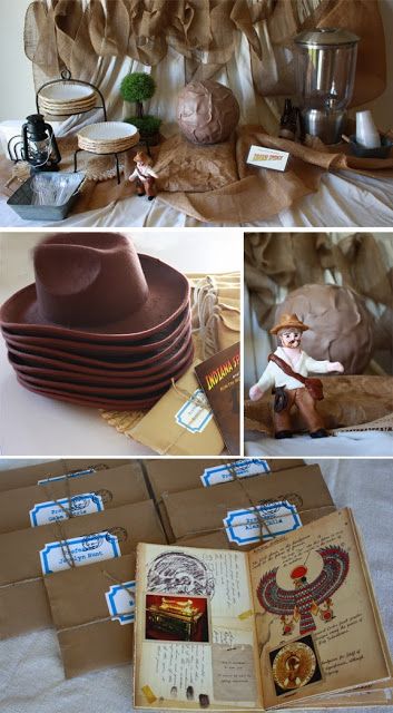 Indiana Jones Birthday Party Indiana Jones Party Invitations, Indians Jones Birthday Party, Explorer Party Ideas, Indiana Jones Birthday Party Games, Indiana Jones Birthday Party Ideas, Archaeology Birthday Party, Indian Jones Theme Party, Indian Jones Birthday Party, Indian Jones Party