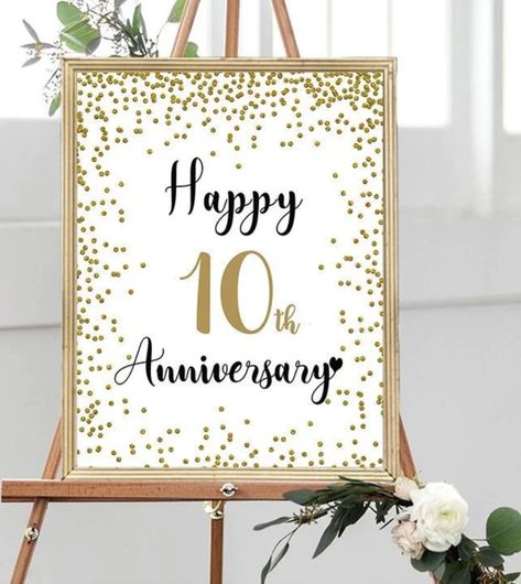 Wedding Anniversary Cards Diy, Wedding Anniversary Decorations At Home, Anniversary Decorations At Home, Anniversary Cards Diy, Wedding Anniversary Decoration Ideas, Anniversary Decoration Ideas At Home, Happy 10 Year Anniversary, 10 Years Anniversary, Wedding Anniversary Decorations