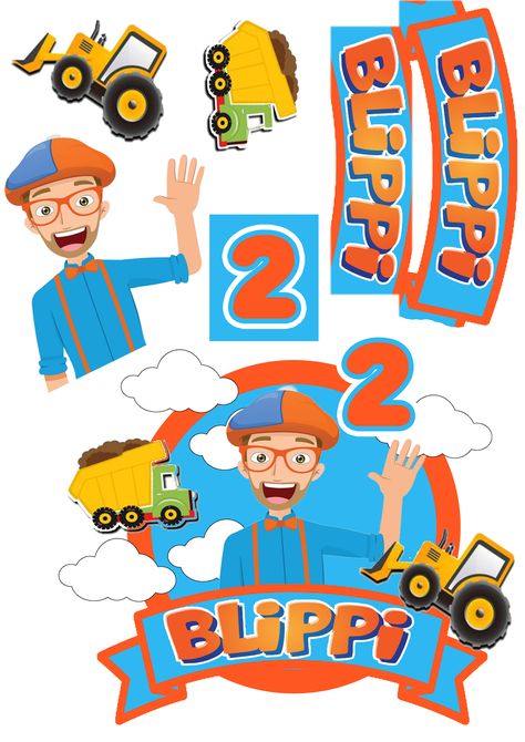 Blippi Birthday Cake Topper, Free Blippi Printables, Blippi Cake Topper Printable, Blippi Topper, Blippi Shoes, Blippi Party Ideas, Blippi Png, Blippi Birthday Cake, Blippi Cake Topper