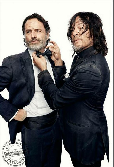 Andrew And Norman, Norman And Andrew, Rick And Daryl, Daryl And Rick, Andy Lincoln, The Walking Dead Cast, Melissa Mcbride, Twd Cast, Walking Dead Cast