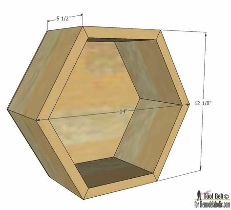 Shadow Box Shelves, Honeycomb Shelves, Geometric Shelves, Hexagon Shelves, Nursery Shelves, Box Shelves, Wall Shelves Design, Free Plans, Diy Pallet Projects