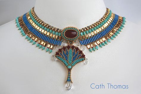 SamohtaC - Cath Thomas: Nefertum's Wesekh Egyptian Accessories, Egypt Jewelry, Egyptian Fashion, Ancient Egyptian Jewelry, Egyptian Necklace, Egyptian Jewelry, The Nile, Beaded Collar, Ancient Jewelry